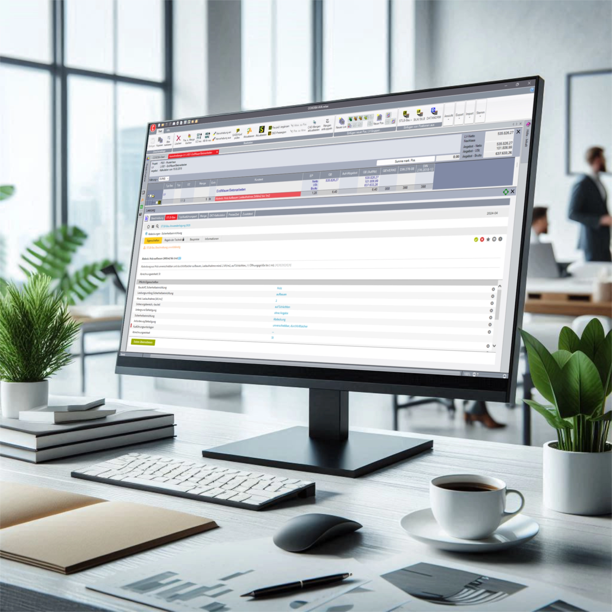 STLB-Bau Ausschreibungstexte in AVA.relax importieren