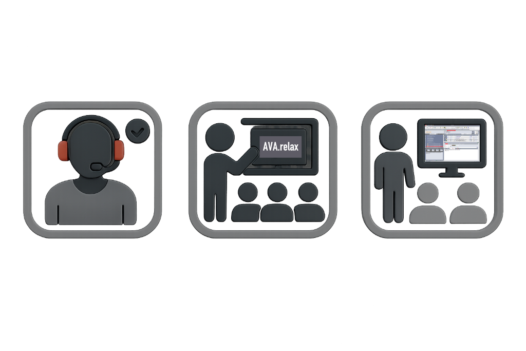 Der AVA Online Live-Support. Alle Fragen zu AVA.relax schnell und sicher online mittels TeamViewer lösen.